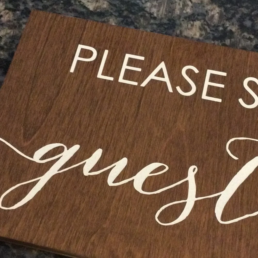 “Please Sign Our Guestbook” Sign